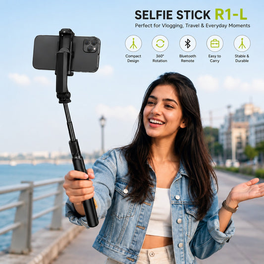 Selfie Stick R1-L (Bluetooth Selfie Stick + Tripod)