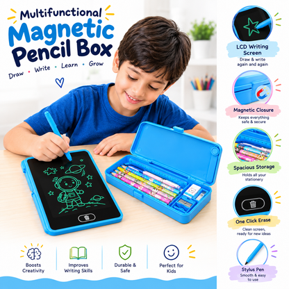 2-in-1 LCD Writing Tablet + Pencil Case