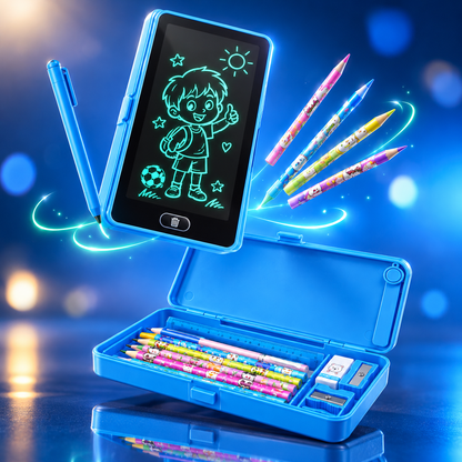 2-in-1 LCD Writing Tablet + Pencil Case
