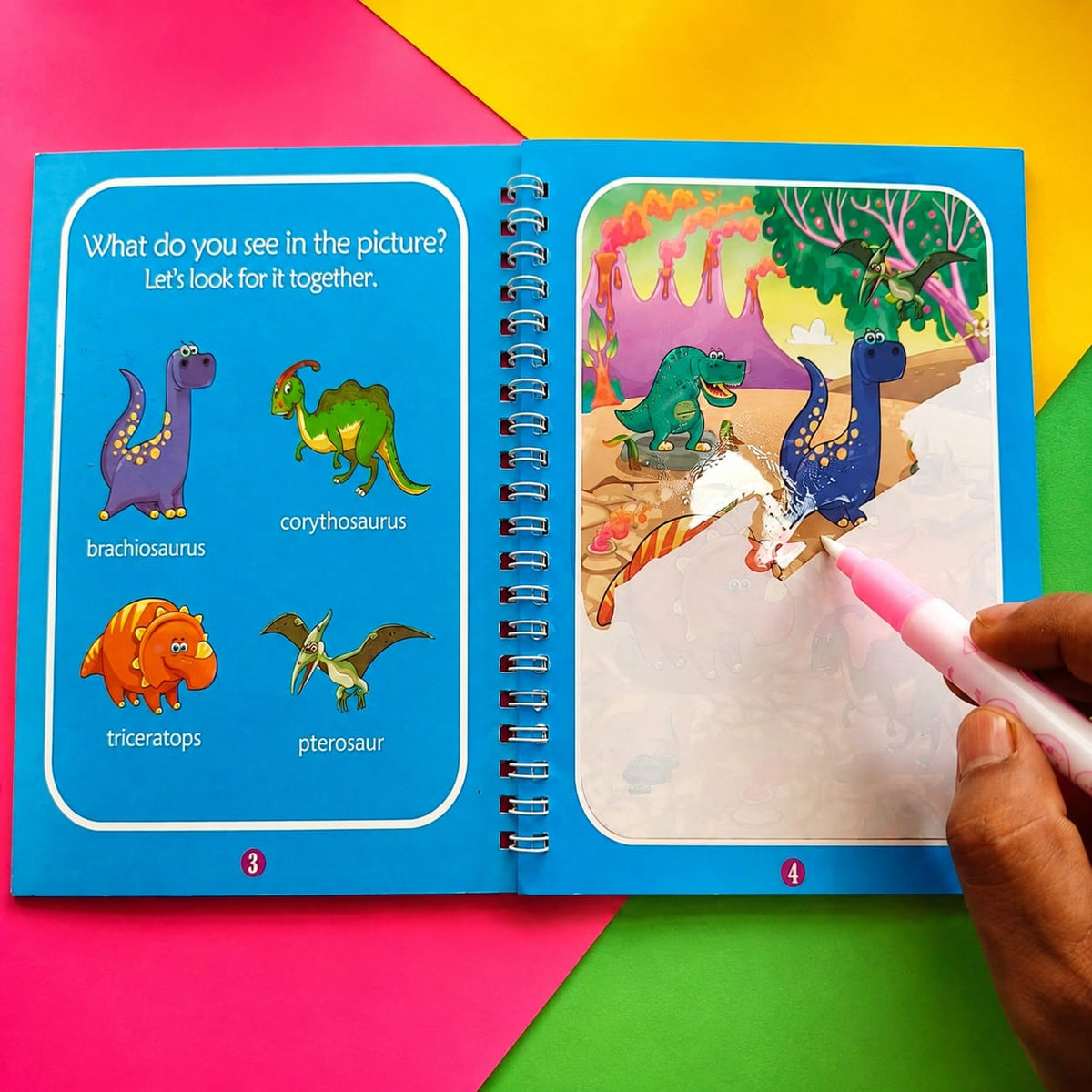 Magic Water Book for Kids Reusable Water Colouring Book(Set of 4)