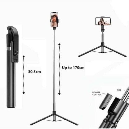 Selfie Stick R1-L (Bluetooth Selfie Stick + Tripod)